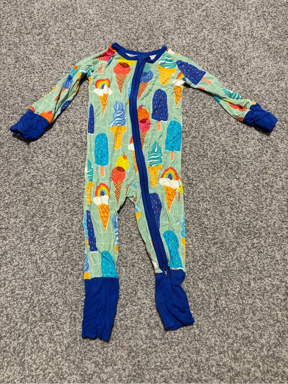 Little Sleepies - Ice Cream Print Zippy (3-6 mo)